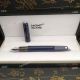 AAA Grade Mont Blanc M Rose Gold Clip & Blue Fountain Pen (2)_th.jpg